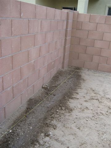 digging irrigation trench