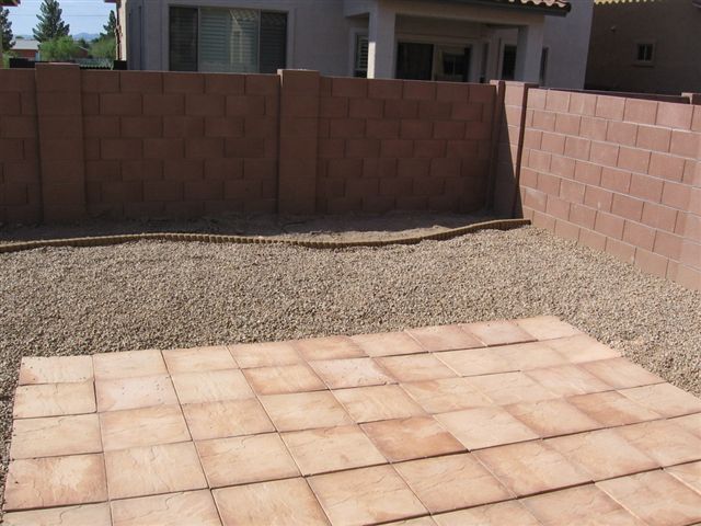 rock and pavers