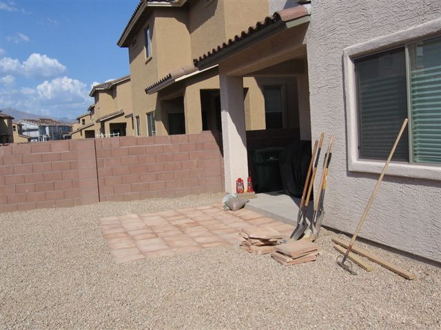 rock and pavers