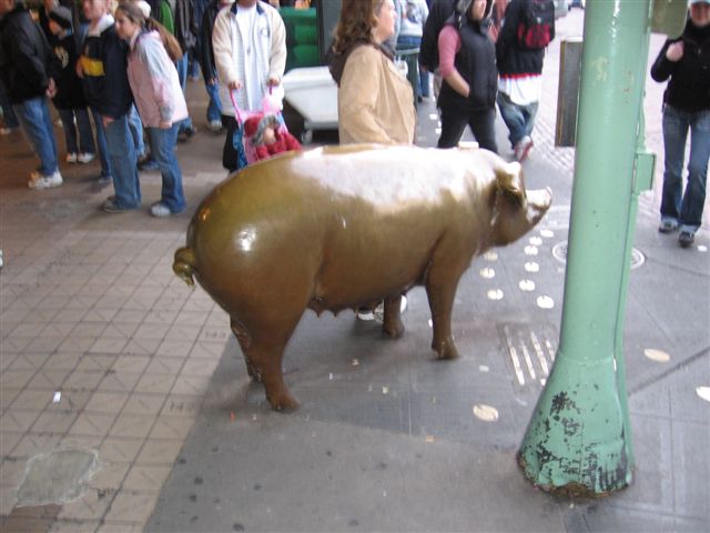 pig at Pike's Market